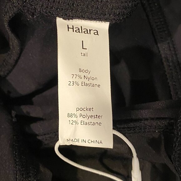 NWT Halara High Waisted Drawstring Side Pocket Full Length Joggers L Black #103Y - Picture 14 of 16